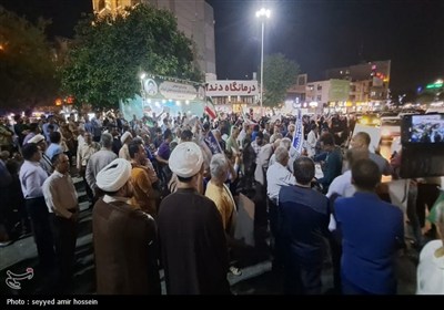 تجمع بزرگ مردمی بوشهر در حمایت از عملیات &#171;بشارت فتح&#187;