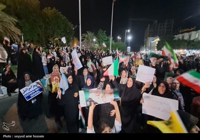 تجمع بزرگ مردمی بوشهر در حمایت از عملیات &#171;بشارت فتح&#187;
