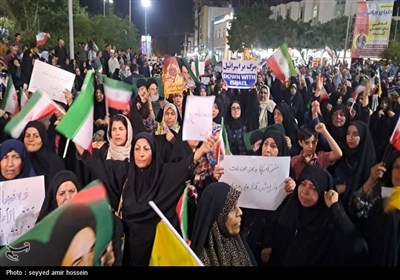 تجمع بزرگ مردمی بوشهر در حمایت از عملیات &#171;بشارت فتح&#187;