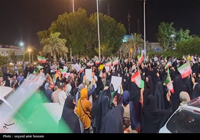 تجمع بزرگ مردمی بوشهر در حمایت از عملیات &#171;بشارت فتح&#187;