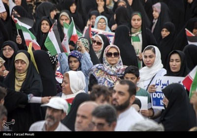 اجتماع مردم کرمانشاه در حمایت از نیروهای مسلح و عملیات بشارت فتح