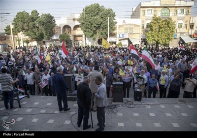 اجتماع مردم کرمانشاه در حمایت از نیروهای مسلح و عملیات بشارت فتح