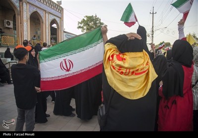 اجتماع مردم کرمانشاه در حمایت از نیروهای مسلح و عملیات بشارت فتح