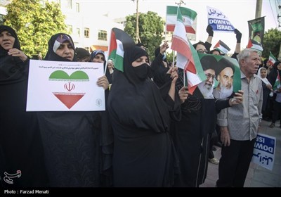 اجتماع مردم کرمانشاه در حمایت از نیروهای مسلح و عملیات بشارت فتح