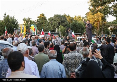 اجتماع مردم قزوین در حمایت از نیروهای مسلح و عملیات بشارت فتح