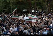 تشییع پیکر 11 شهید حملات رژیم صهیونیستی در اصفهان