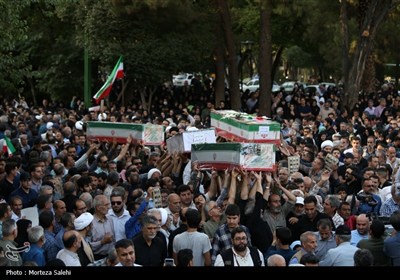 تشییع پیکر 11 شهید حملات رژیم صهیونیستی در اصفهان
