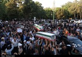تشییع پیکر 11 شهید حملات رژیم صهیونیستی در اصفهان