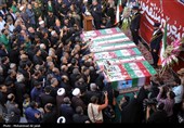 تشییع پیکر شهدای  حملات  رژیم صهیونیستی - قم