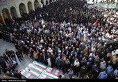 تشییع پیکر شهدای  حملات  رژیم صهیونیستی - قم