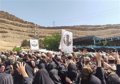 تشییع شهدای حمله اسرائیل در لرستان- عکس صفحه استان تسنیم