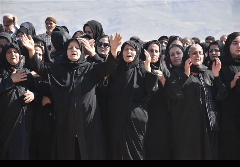 تشییع شهدای حمله اسرائیل در لرستان- عکس صفحه استان تسنیم
