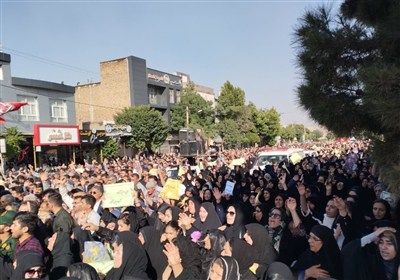 تشییع شهدای حمله اسرائیل در لرستان- عکس صفحه استان تسنیم