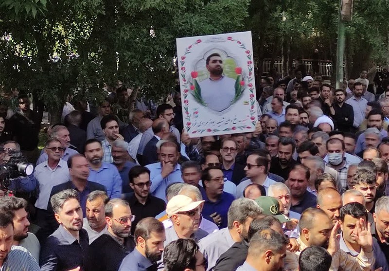 تشییع شهدای حمله اسرائیل در لرستان- عکس صفحه استان تسنیم