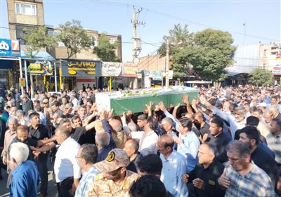 تشییع شهدای حمله اسرائیل در لرستان- عکس صفحه استان تسنیم