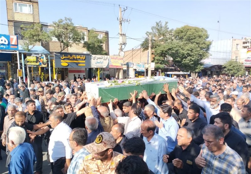 تشییع شهدای حمله اسرائیل در لرستان- عکس صفحه استان تسنیم