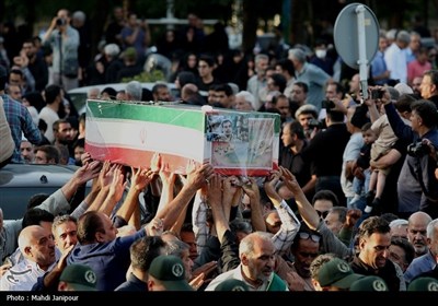 تشییع 11 شهید حمله اسرائیل در اصفهان- عکس صفحه استان تسنیم