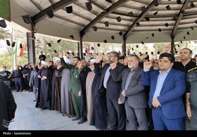 تشییع پیکر شهید محمد خزلی در شهرستان قدس- عکس صفحه استان تسنیم