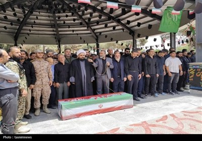 تشییع پیکر شهید محمد خزلی در شهرستان قدس- عکس صفحه استان تسنیم