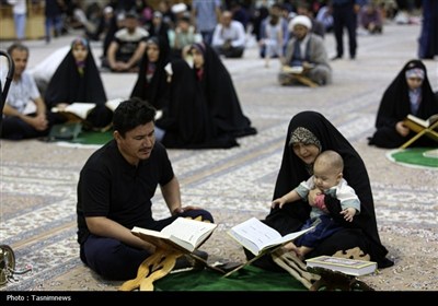 محفل تلاوت فاطمی به یاد شهدای حملات رژیم صهیونی در حرم قم