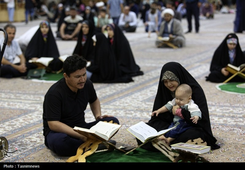 محفل تلاوت فاطمی به یاد شهدای حملات رژیم صهیونی در حرم قم- ع ...