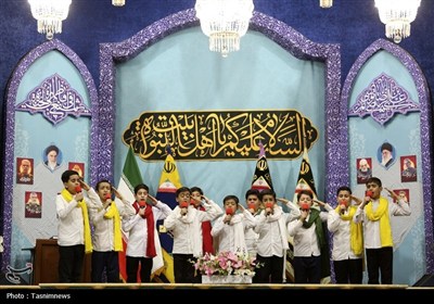 محفل تلاوت فاطمی به یاد شهدای حملات رژیم صهیونی در حرم قم- ع ...