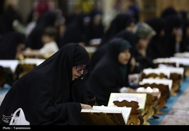 محفل تلاوت فاطمی به یاد شهدای حملات رژیم صهیونی در حرم قم- ع ...