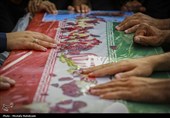 تشییع پیکر شهیدان دینوری، زمانی و کریمی در همدان
