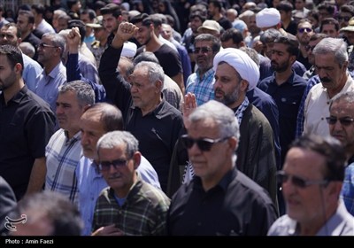 وداع باشکوه مردم فارس با پیکر شهید مرتضی بهرامی