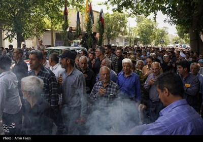 وداع باشکوه مردم فارس با پیکر شهید مرتضی بهرامی