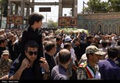 وداع باشکوه مردم فارس با پیکر شهید مرتضی بهرامی