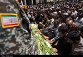 وداع باشکوه مردم فارس با پیکر شهید مرتضی بهرامی