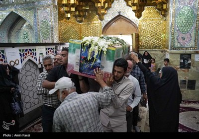 وداع باشکوه مردم فارس با پیکر شهید مرتضی بهرامی