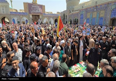 عبدالعظيم،پيكر،شهدا،حضرت،شهيد،آستان،حسني،تشييع