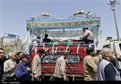 تشییع پرشور شهید وطن سعید قرهداغی در اسلامشهر