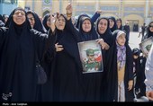 تشییع پیکر شهدای حملات رژیم صهیونیستی در حرم شاهچراغ (ع)