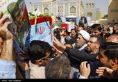 تشییع پیکر شهدای حملات رژیم صهیونیستی در حرم شاهچراغ (ع)