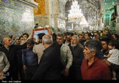 تشییع پیکر شهدای حملات رژیم صهیونیستی در حرم شاهچراغ (ع)