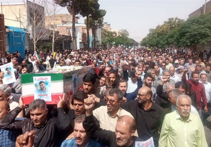 تشییع پیکر مطهر شهید مهدی حجت‌پناه در دیار سربداران