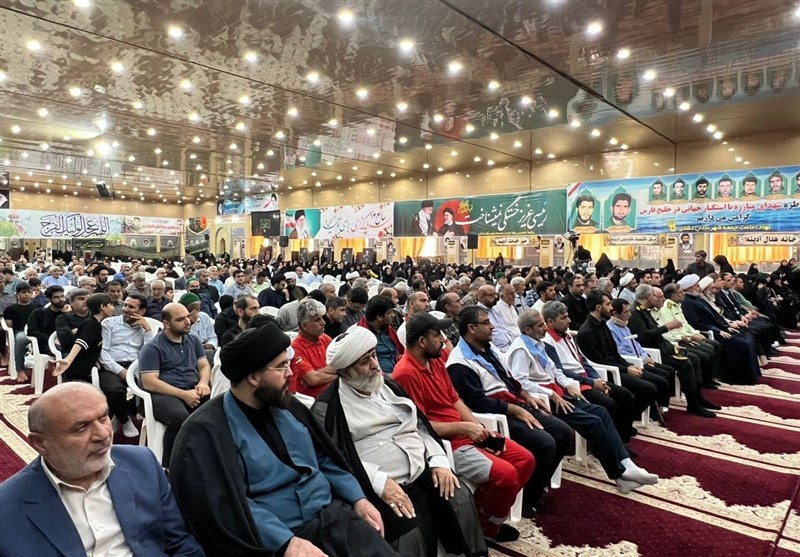 برگزاری مراسم بزرگداشت شهید حمله رژیم صهیونی در دشتی