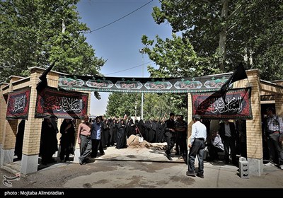 تشیع پیکر شهدای حملات رژیم صهیونیستی در شهرستان نهاوند