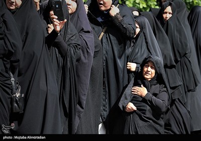 تشیع پیکر شهدای حملات رژیم صهیونیستی در شهرستان نهاوند