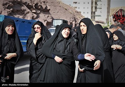 تشیع پیکر شهدای حملات رژیم صهیونیستی در شهرستان نهاوند