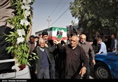 تشیع پیکر شهدای حملات رژیم صهیونیستی در شهرستان نهاوند