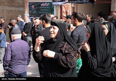 تشیع پیکر شهدای حملات رژیم صهیونیستی در شهرستان نهاوند