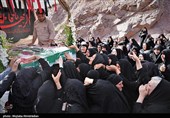 تشیع پیکر شهدای حملات رژیم صهیونیستی در شهرستان نهاوند