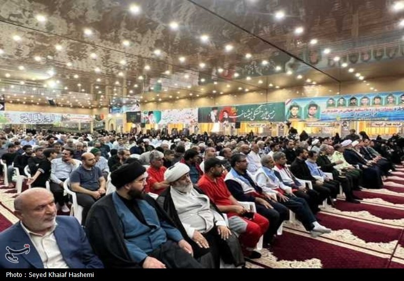 برگزاری مراسم بزرگداشت شهید حمله رژیم صهیونی در دشتی