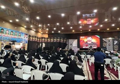 مراسم بزرگداشت پاسدار شهید مهندس ایمان قائدی در دشتی