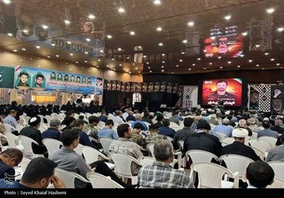 مراسم بزرگداشت پاسدار شهید مهندس ایمان قائدی در دشتی