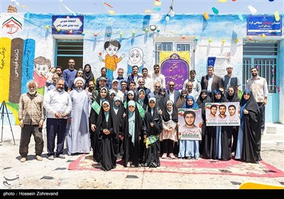 افتتاح مدرسه و کتابخانه توسط گروه جهادی شهدا